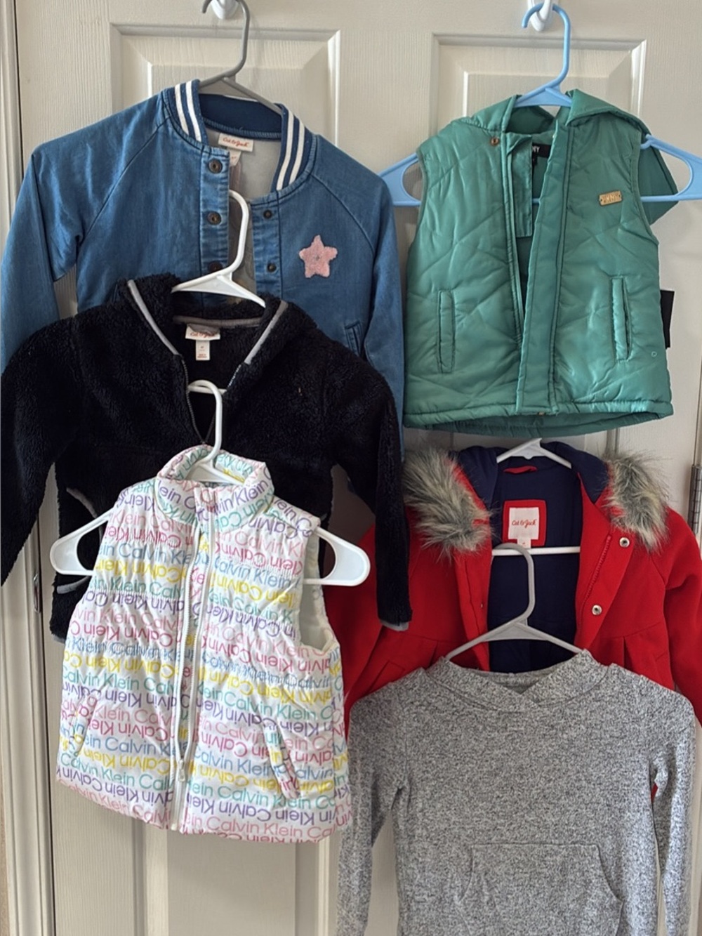 4T Girls Jacket, Vest and Coat for Winter 6pcs bundle